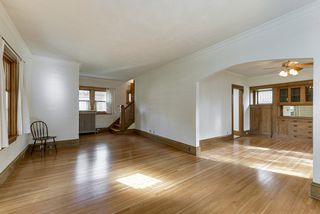 In living room, looking into dining room on the right