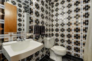 Throw back lower level 3/4 bath