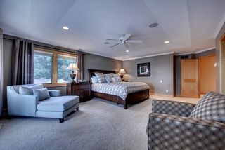 Spacious owners suite with sitting area.