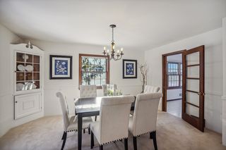 Spacious dining room.