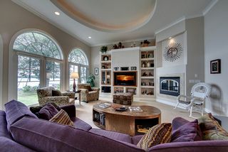 The tall ceilings allow a great deal of natural light and expansive space.