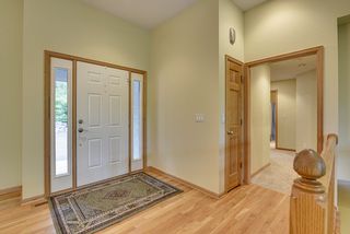 The front entry is bright and open