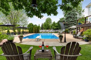Enjoy sitting under one of your shade trees with a glass of wine