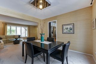 Formal dining is conveniently located just off of the kitchen