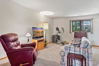 A great space for tv watching, entertaining, and/or exercising!