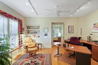 Note: Current owners modified the Duplex floorplan, as they are using the space as a single family home. This room, currently used as an office off the Master, was originally the Living Room for the back unit on the second floor