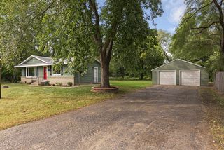 Detached 2 car garage with newer garage doors