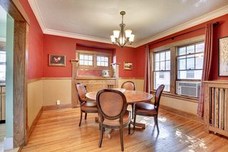 The Dining Room features Crown Molding and the Original Built-In Buffet...