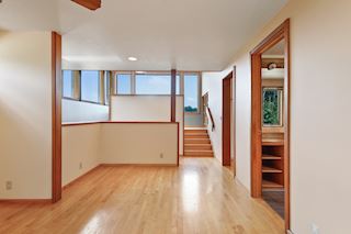 View from master bedroom to loft area 