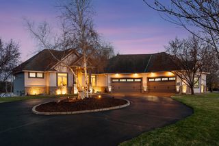 Center circle filled with perennials and birch tree