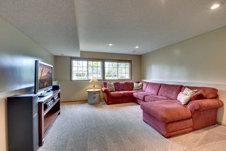 Plentiful space for a sectional and home entertainment pieces. 