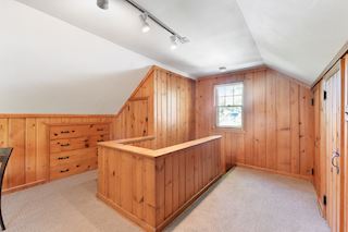 2nd Floor Bedroom has built in storage, privacy and the potential to add a bath for an large Owners' Suite 