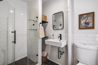 Bathroom with subway and hex tile-fresh take on the classics!