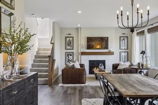 Another view of the dining, great room and stairway.