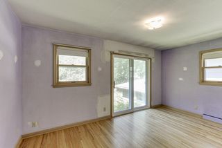 Master bedroom with slider for future deck... 