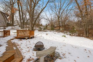 Back yard becomes quite private once the trees are in full bloom