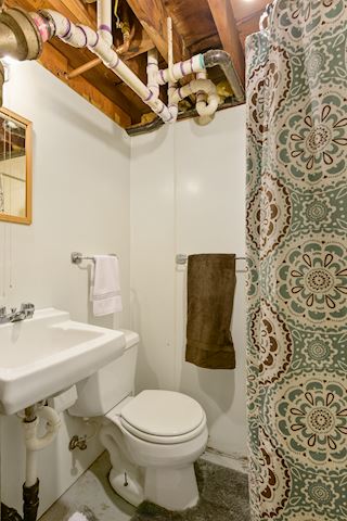 3/4 bathroom in basement