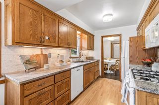 Kitchen with stone countertops