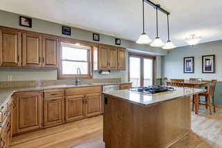 Kitchen views of neighborhood and access to backyard via slider