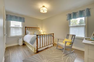 One of three bedrooms on the main floor. 