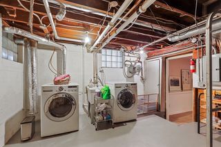 ...and Laundry Room with a  Toilet Bath