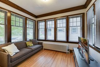 Sunroom is off the living room