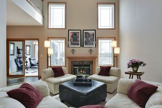 Relax in spacious living room - or wander to the four season porch...