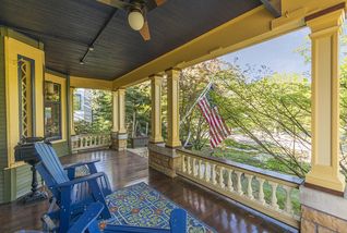 Completely restored, the Open Front Porch offers privacy from the street...
