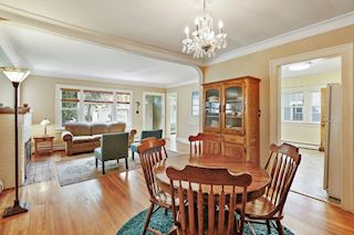 From dining room looking toward living room/front of house