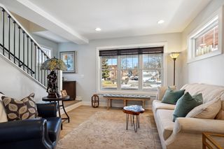 Custom electric window shades throughout main level