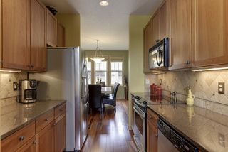 Tiled back splash. 