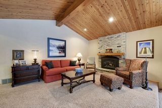 Cozy area to read a book with the gas fireplace!