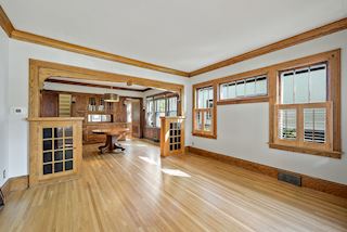 Living room looking toward dining room