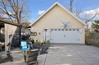 Oversized two car garage with high ceilings
