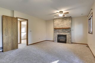 Gas fireplace. 