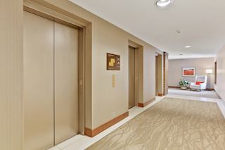 Recently renovated elevator hallway