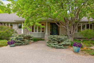 Beautifully landscaped front door entry 