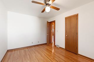 Master bedroom is spacious
