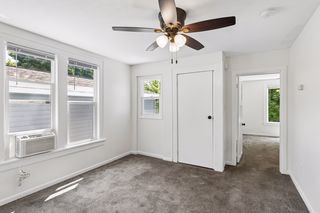 Upper unit front entrance, mostly recently leased for $1300