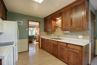 Spacious kitchen with lots of cabinet and counter space for your convenience