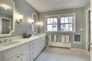 The Master Bathroom offers Double Vanities! 