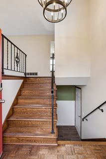 Warm hardwood floors & new lighting