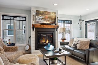 Large  remote gas fireplace