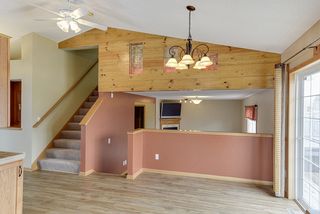 Dining area open to the sunken living room