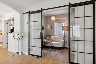Stunning metal black french doors