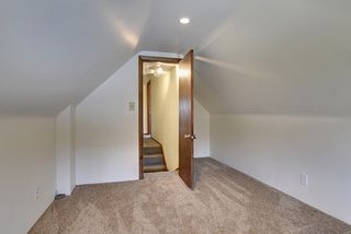 Steps up to upper level bedrooms. 