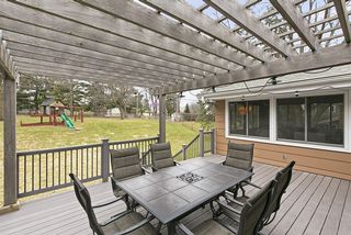 Space for furniture and grilling.