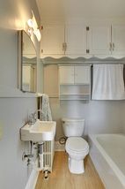 The 2nd Floor Studio Space features this charming Bathroom! 