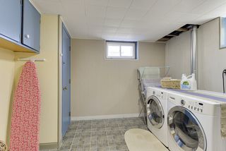 Basement laundry room