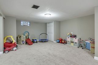 Spacious lower level family room with lots of room for toys - or -